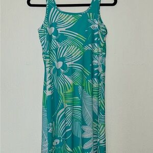 Tropical Green Floral Dress